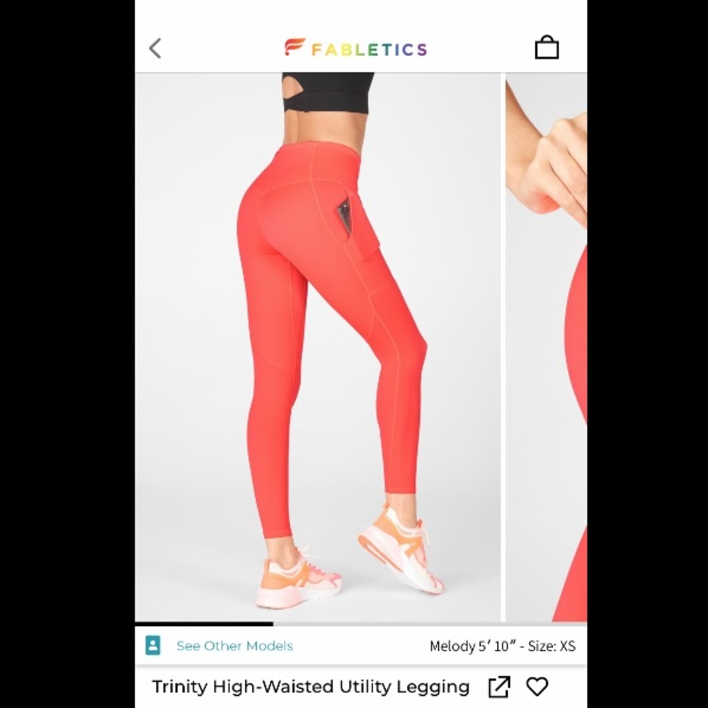 Fabletics XS Trinity High waisted utility legging